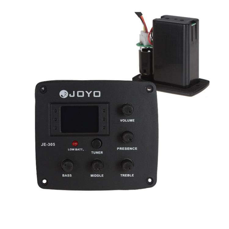 JOYO JE-305 pastilla de guitarra EQ de 4 bandas preamplificador sintonizador pastilla ecualizador con función de sintonización, JE-305