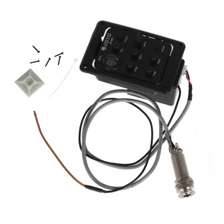JOYO JE-307 pastilla de guitarra ecualizador de 5 bandas guitarra popular EQ guitarra acústica pastilla preamplificador sintonizador Digital eléctrico, JE-307