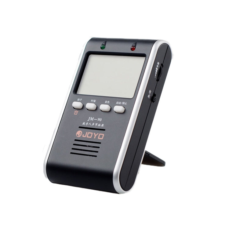 JOYO JM-90 Mini portátil recargable con clip LED indicador electrónico metrónomo digital generador de tono sintonizador para guitarra violín ukelele, JM-90 (Black), JM-90 (White)