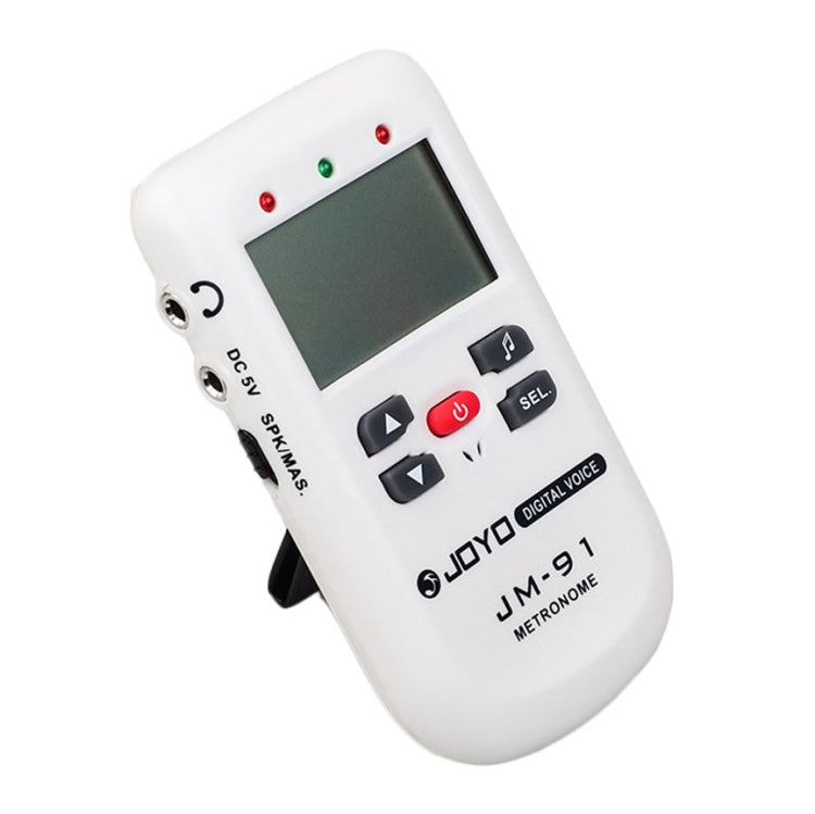 JOYO JM-91 Mini metrónomo Vocal multifuncional portátil, metrónomo electrónico Digital, generador de tonos, sintonizador para guitarra, violín, ukelele, JM-91 (White)
