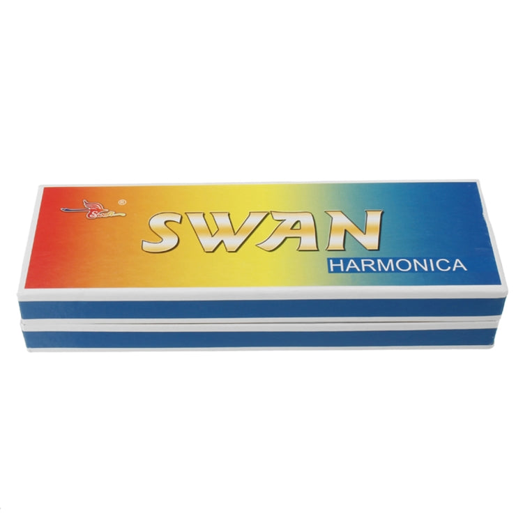 Swan SW24-12A Caja de polifonía para principiantes, armónica de doble cara con 24 agujeros, rendimiento para principiantes y adultos, SW24-12A 24-holes Polyphonic Harmonica