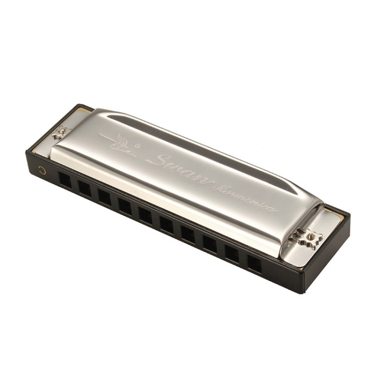 Swan SW1020-7 10 agujeros diatónico Blues arpa armónica adultos estudiantes niños instrumentos principiantes, SW1020-7 10 Holes Polyphonic Harmonica