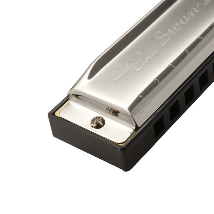 Swan SW1020-7 10 agujeros diatónico Blues arpa armónica adultos estudiantes niños instrumentos principiantes, SW1020-7 10 Holes Polyphonic Harmonica