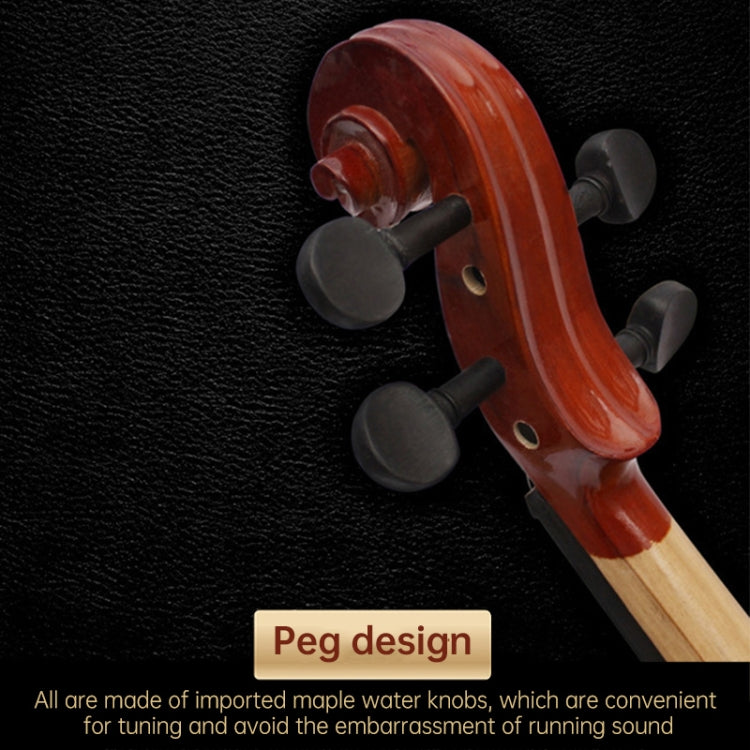 Violín acústico de tamaño completo 4/4 Violín de madera maciza hecho a mano, Violin