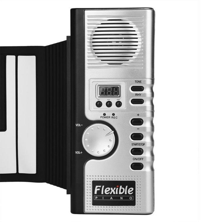 Piano de teclado suave electrónico enrollable Flexible portátil de 61 teclas con altavoces, 61 Keys
