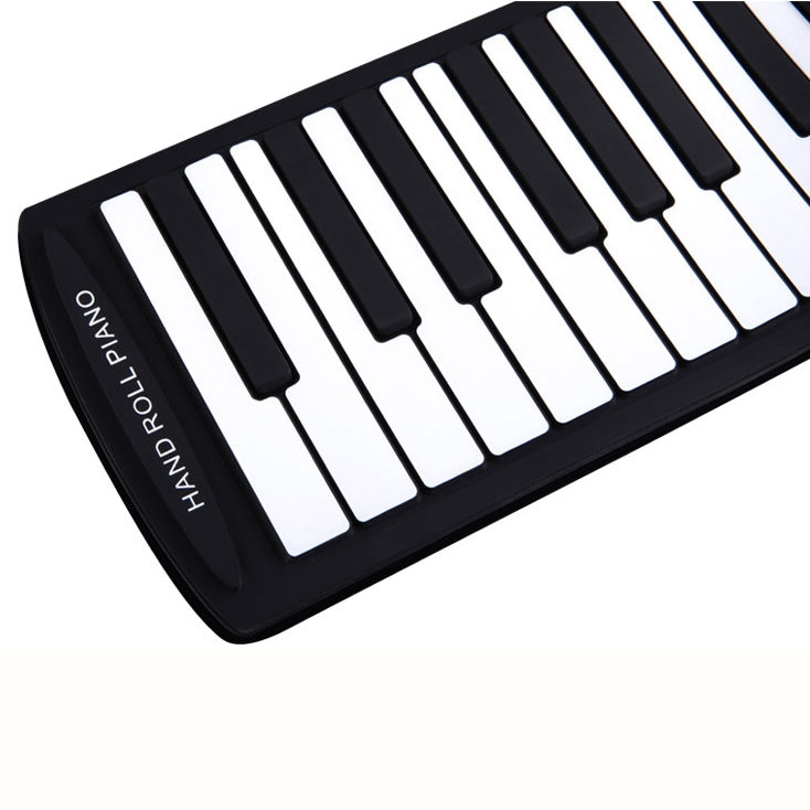 Piano de teclado suave electrónico enrollable Flexible portátil de 61 teclas con altavoces, 61 Keys