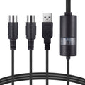 WERSI UM-18 Cable MIDI USB Cable MIDI MidiPort Línea de edición de música de batería electrónica para piano eléctrico, Longitud: 2 m