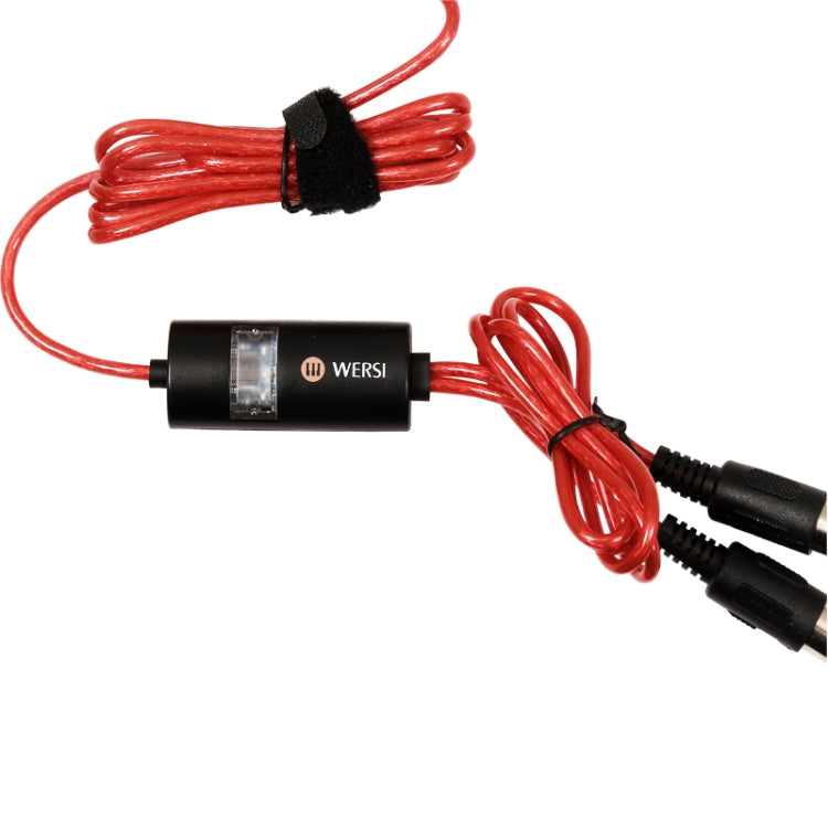 WERSI UM-18 Cable MIDI USB Cable MIDI MidiPort Línea de edición de música de batería electrónica para piano eléctrico, Longitud: 2 m