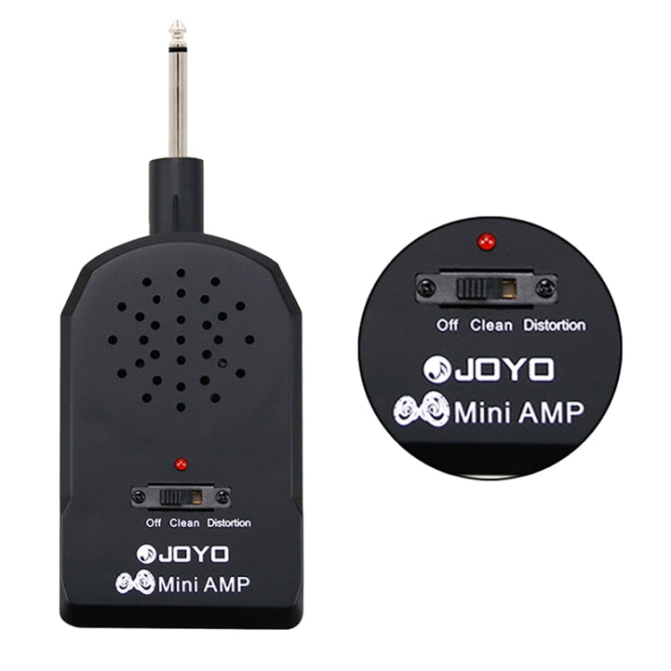 JOYO JA-01 Amplificador de guitarra de gran volumen de 2 W Mini altavoces eléctricos portátiles para bajo con timbre de distorsión, compatible con MP3/auriculares, JA-01