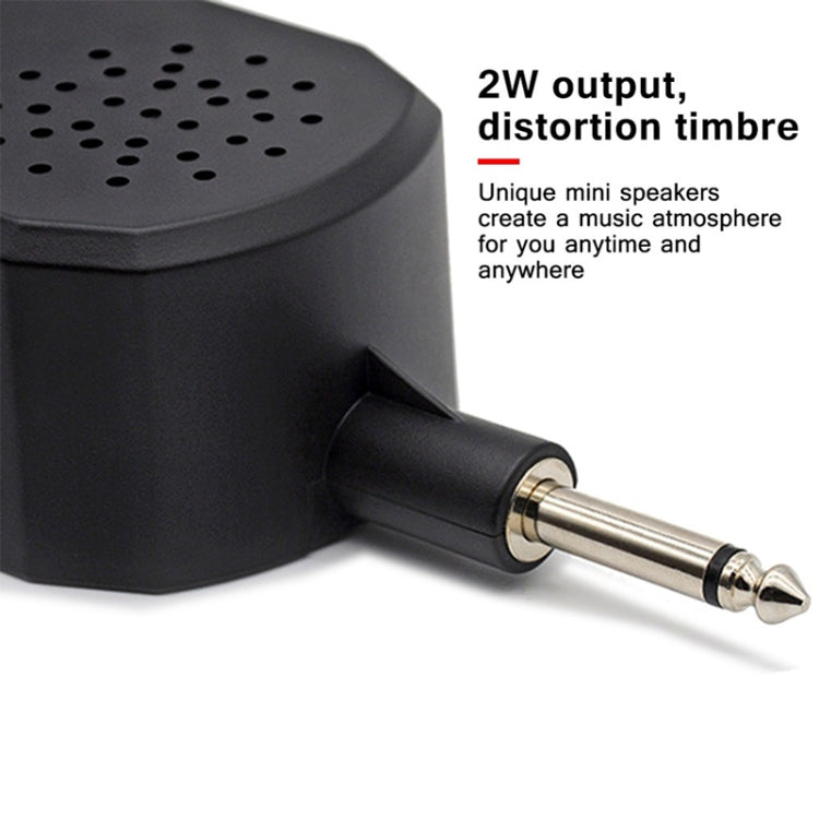 JOYO JA-01 Amplificador de guitarra de gran volumen de 2 W Mini altavoces eléctricos portátiles para bajo con timbre de distorsión, compatible con MP3/auriculares, JA-01
