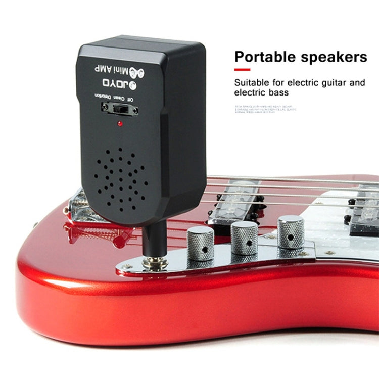 JOYO JA-01 Amplificador de guitarra de gran volumen de 2 W Mini altavoces eléctricos portátiles para bajo con timbre de distorsión, compatible con MP3/auriculares, JA-01