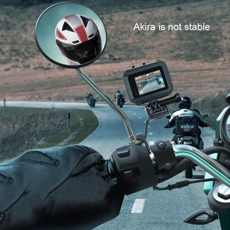 RUIGPRO Soporte de teléfono de aleación para manillar de motocicleta para GoPro HERO9 Black / HERO8 Black /7/6/5, Insta360 One R, DJI Osmo Action, Xiaoyi Sport Cameras