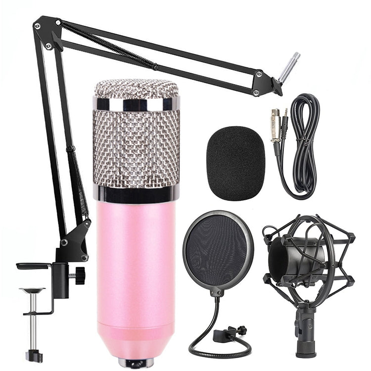 BM-800 Network K-Song Juego de micrófonos metálicos de alta gama con montaje antichoque, BM800 Kit Black, BM800 Kit Pink, BM800 Kit Blue, BM800 Kit White