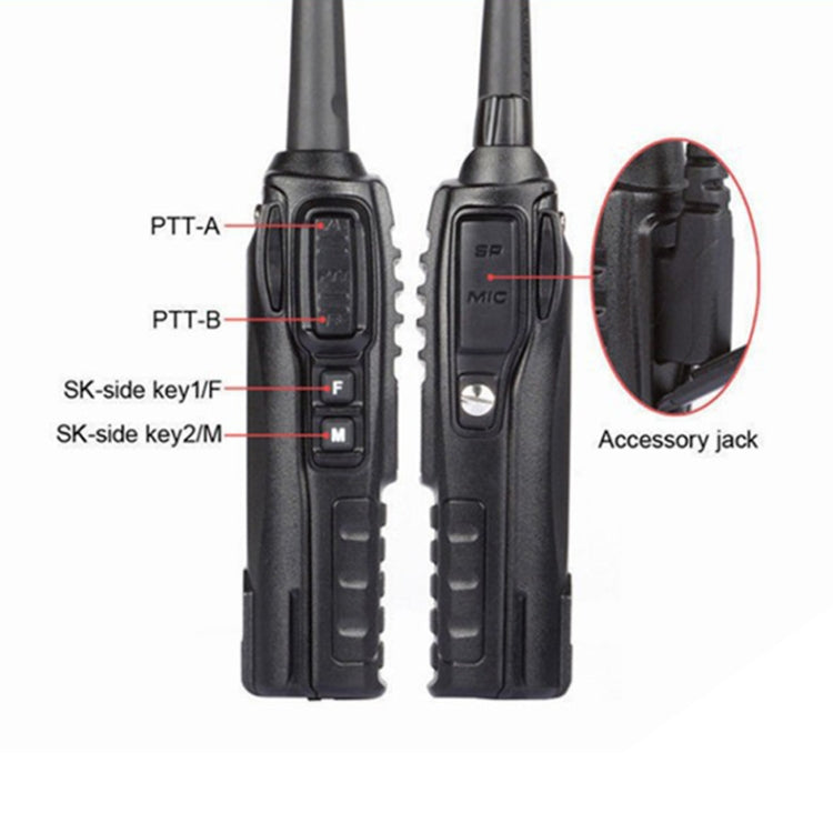 BaoFeng UV-82 5W Radio bidireccional de doble banda FM VHF UHF Walkie Talkie portátil, UV-82