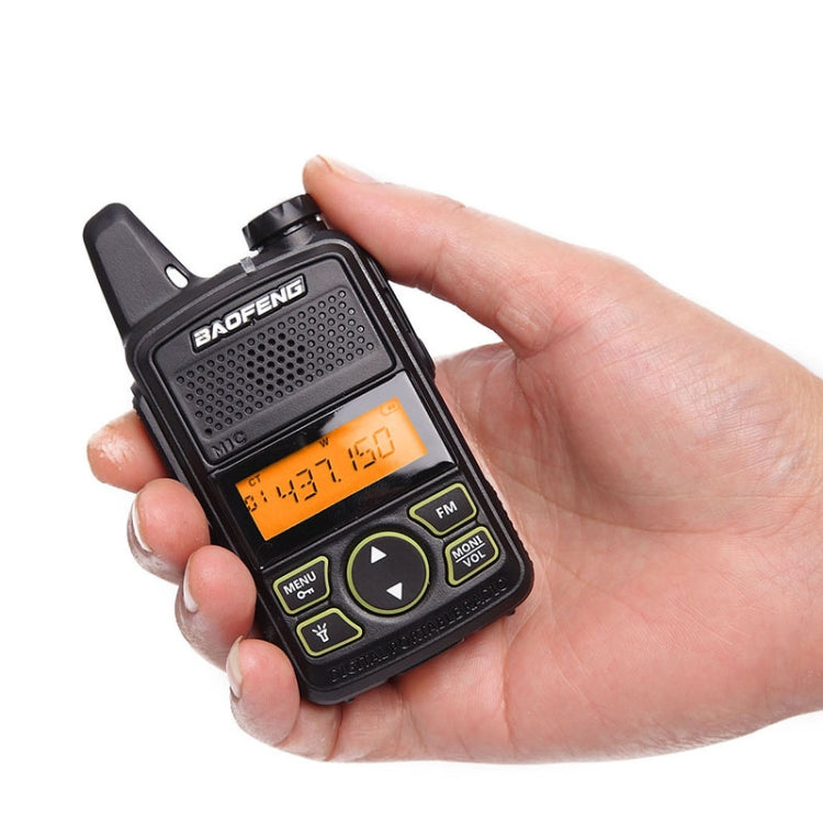 BaoFeng BF-T1 Walkie Talkie portátil con radio de banda única, enchufe de EE. UU., BF-T1 US Plug