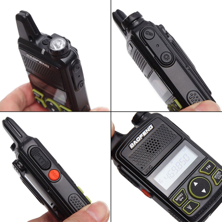 Walkie Talkie portátil con radio de banda única BaoFeng BF-T1, enchufe UE, BF-T1 EU Plug