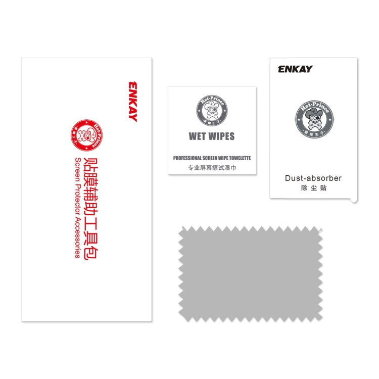 ENKAY Hat-Prince 0,33 mm 9H 2.5D Película protectora de vidrio templado con borde de arco para iPad mini 2019, iPad mini 2019