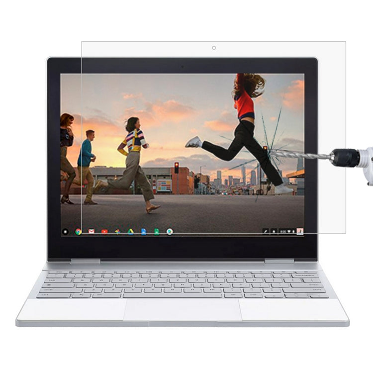 Película de vidrio templado de pantalla completa de dureza superficial 9H de 0,4 mm para Google Pixelbook de 12,3 pulgadas, For Google Pixelbook 12.3 inch