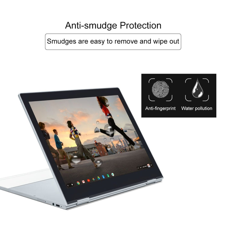 Película de vidrio templado de pantalla completa de dureza superficial 9H de 0,4 mm para Google Pixelbook de 12,3 pulgadas, For Google Pixelbook 12.3 inch