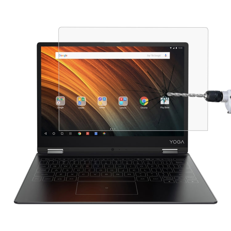 Película De Vidrio Templado De Pantalla Completa De Dureza Superficial De 0,4 Mm 9H Para Lenovo YOGA A12, Yoga A12