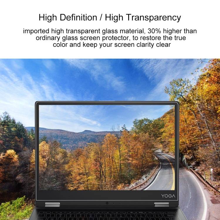 Película De Vidrio Templado De Pantalla Completa De Dureza Superficial De 0,4 Mm 9H Para Lenovo YOGA A12, Yoga A12