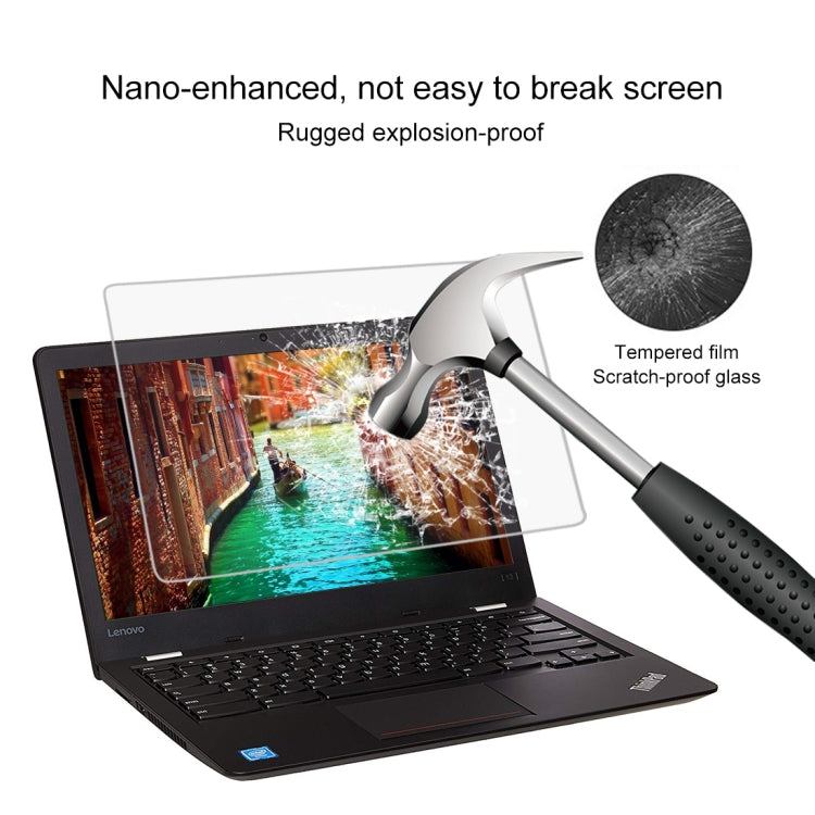 Película de vidrio templado de pantalla completa de dureza superficial 9H de 0,4 mm para Lenovo ThinkPad 13 Chromebook de 13,3 pulgadas, Lenovo 13 Chromebook