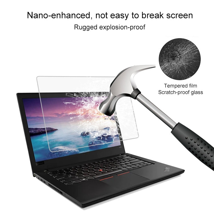 Película De Vidrio Templado De Pantalla Completa De Dureza Superficial De 0,4 Mm 9H Para Lenovo ThinkPad E485 De 14 Pulgadas, Lenovo E485
