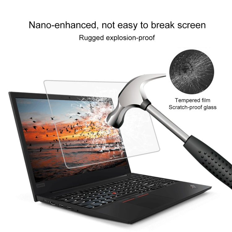 Película De Vidrio Templado De Pantalla Completa De Dureza Superficial 9H Para Lenovo ThinkPad E585 De 15,6 Pulgadas, Lenovo E585