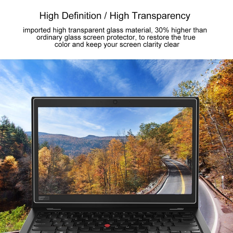 Película De Vidrio Templado De Pantalla Completa De Dureza Superficial De 0,4 Mm 9H Para Lenovo ThinkPad L380 Yoga De 13,3 Pulgadas, L380 Yoga