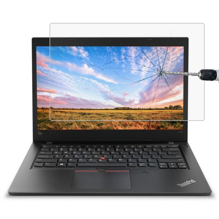 Película De Vidrio Templado De Pantalla Completa De Dureza Superficial De 0,4 Mm 9H Para Lenovo ThinkPad L480 De 14 Pulgadas, Lenovo L480