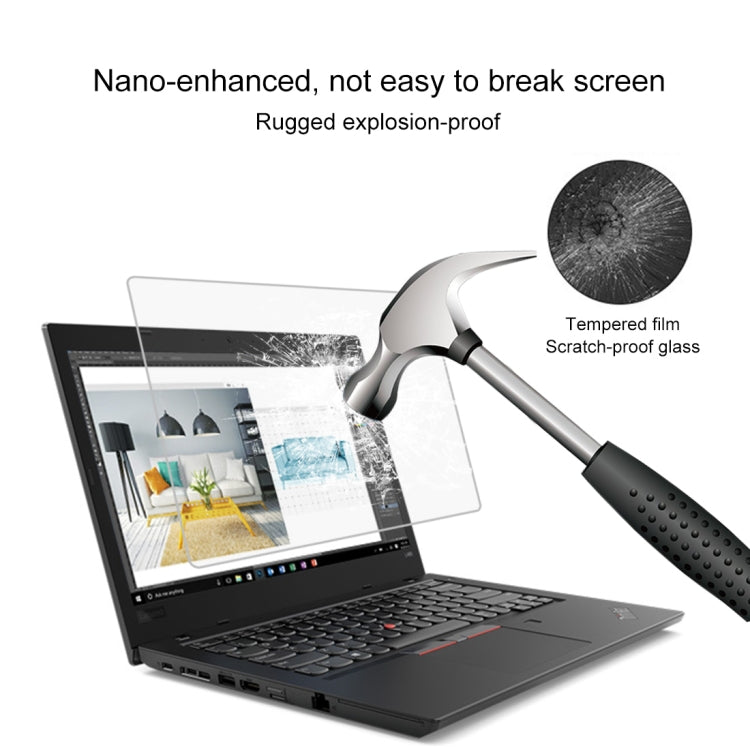 Película De Vidrio Templado De Pantalla Completa De Dureza Superficial De 0,4 Mm 9H Para Lenovo ThinkPad L480 De 14 Pulgadas, Lenovo L480