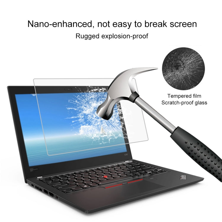 Película De Vidrio Templado De Pantalla Completa De Dureza Superficial De 0,4 Mm 9H Para Lenovo ThinkPad X280 De 12,5 Pulgadas, Lenovo X280