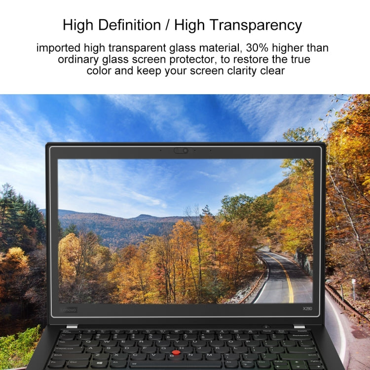 Película De Vidrio Templado De Pantalla Completa De Dureza Superficial De 0,4 Mm 9H Para Lenovo ThinkPad X280 De 12,5 Pulgadas, Lenovo X280
