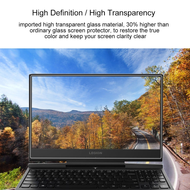 Película De Vidrio Templado De Pantalla Completa De Dureza Superficial 9H Para Lenovo Y7000P 15.6 Pulgadas, Lenovo Y7000P