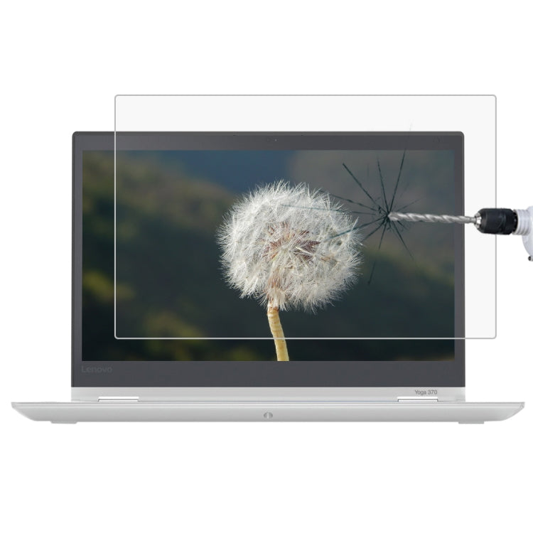 Película de vidrio templado de pantalla completa de dureza superficial 9H de 0,4 mm para Lenovo ThinkPad Yoga 370 de 13,3 pulgadas, Yoga 370