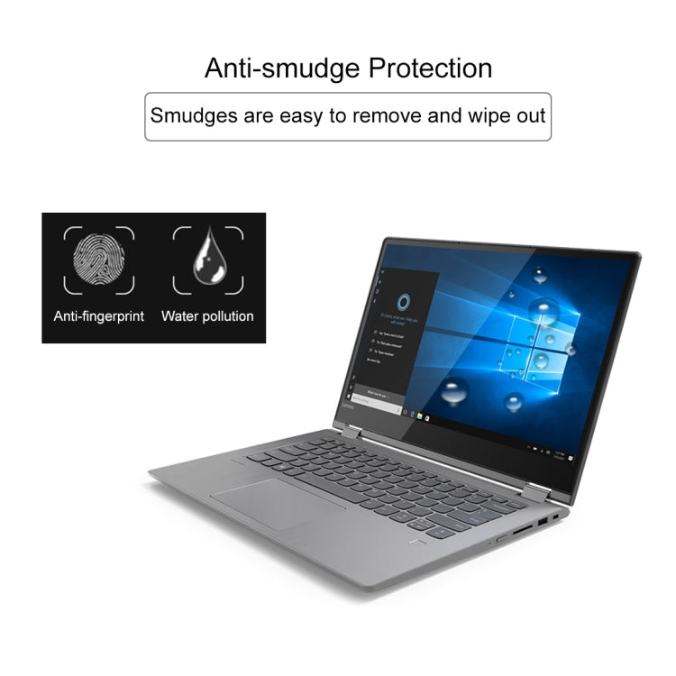 Película de vidrio templado de pantalla completa de dureza superficial 9H de 0,4 mm para Lenovo ThinkPad Yoga 530 de 14 pulgadas, Yoga 530