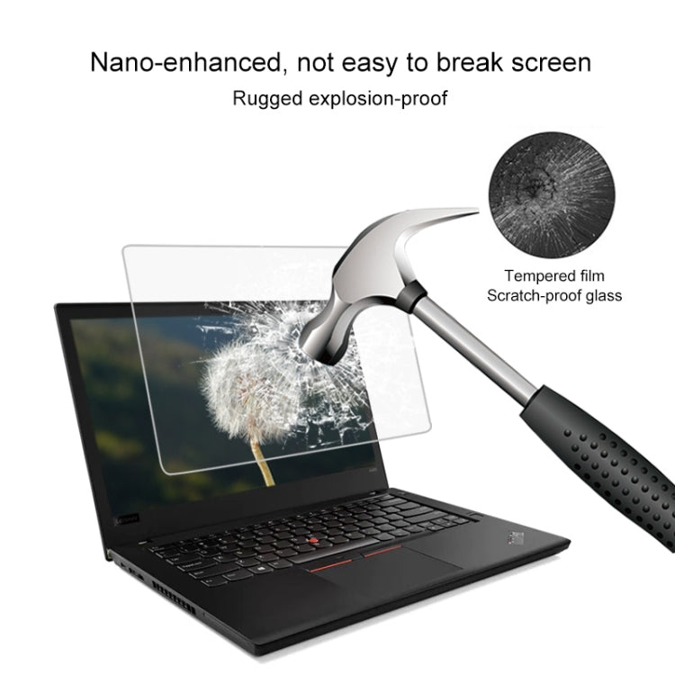 Película De Vidrio Templado De Pantalla Completa De Dureza Superficial De 0,4 Mm 9H Para Lenovo ThinkPad A485 De 14 Pulgadas, Lenovo A485