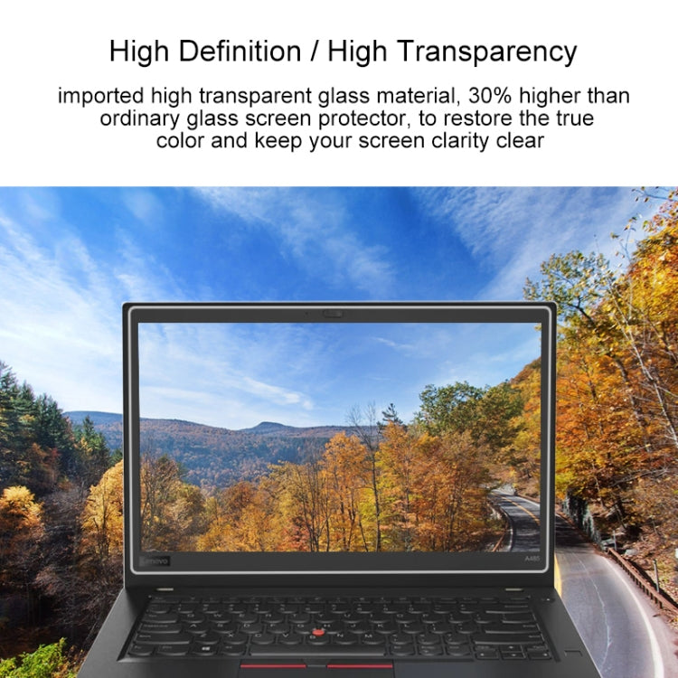 Película De Vidrio Templado De Pantalla Completa De Dureza Superficial De 0,4 Mm 9H Para Lenovo ThinkPad A485 De 14 Pulgadas, Lenovo A485