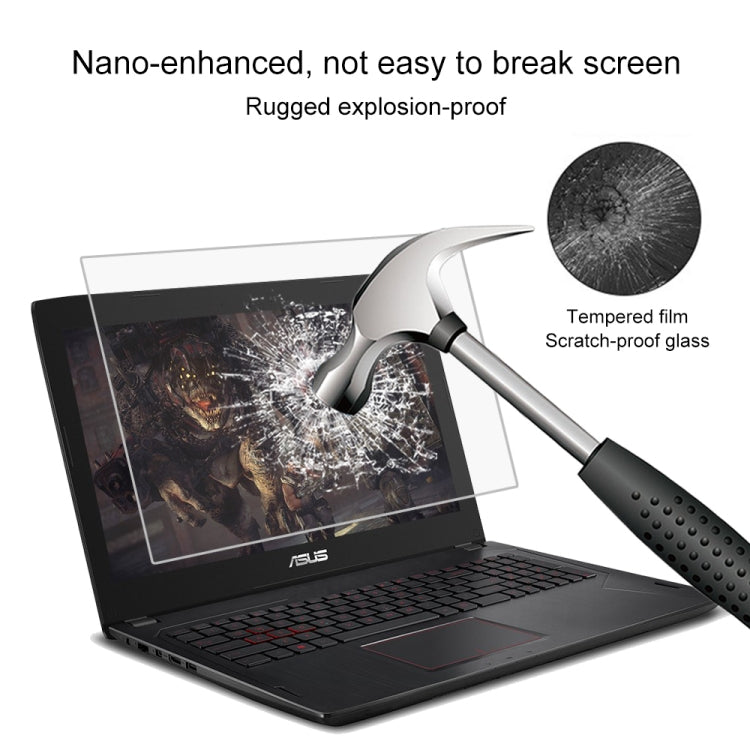 Película protectora de vidrio templado HD para pantalla de portátil para ASUS FX502VM de 15,6 pulgadas, For ASUS FX502VM 15.6 inch