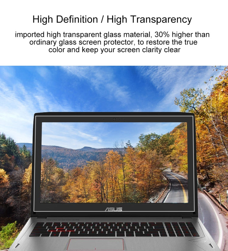 Película protectora de vidrio templado HD para pantalla de ordenador portátil para ASUS ROG GL502VM de 15,6 pulgadas, For ASUS ROG GL502VM 15.6 inch