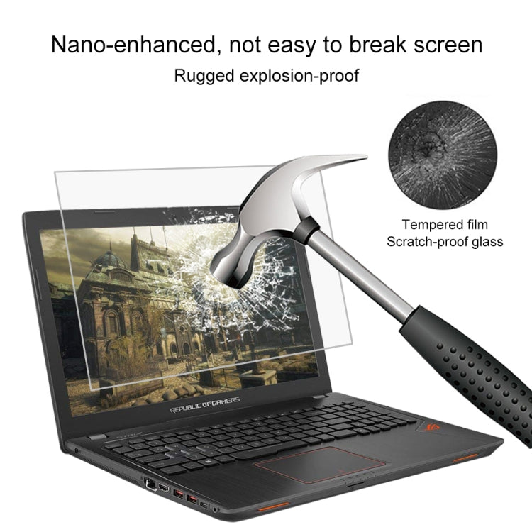 Película protectora de vidrio templado HD para pantalla de ordenador portátil para ASUS ROG GL553VE de 15,6 pulgadas, For ASUS ROG GL553VE 15.6 inch