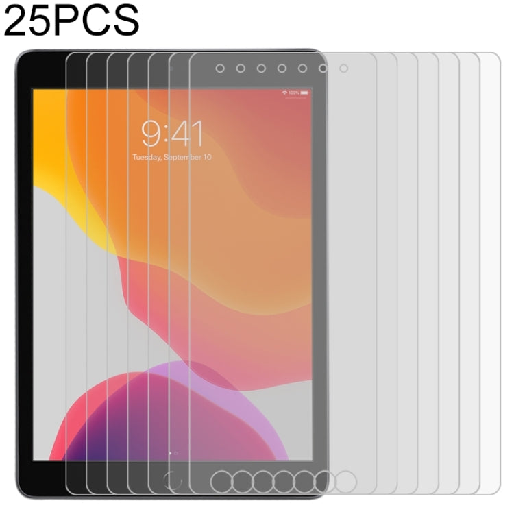 25 PCS para iPad 10.2 2021/2020/2019 9H 2.5D Película de vidrio templado, For iPad 10.2 2021 / 2020 / 2019(2.5D)(25 PCS)