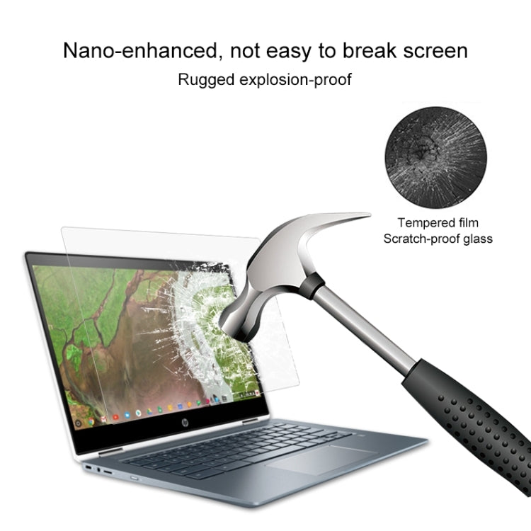 Película protectora de vidrio templado HD para pantalla de computadora portátil para HP Chromebook x360 - 14-da0021nr 14 pulgadas, For HP Chromebook x360 - 14-da0021nr 14 inch