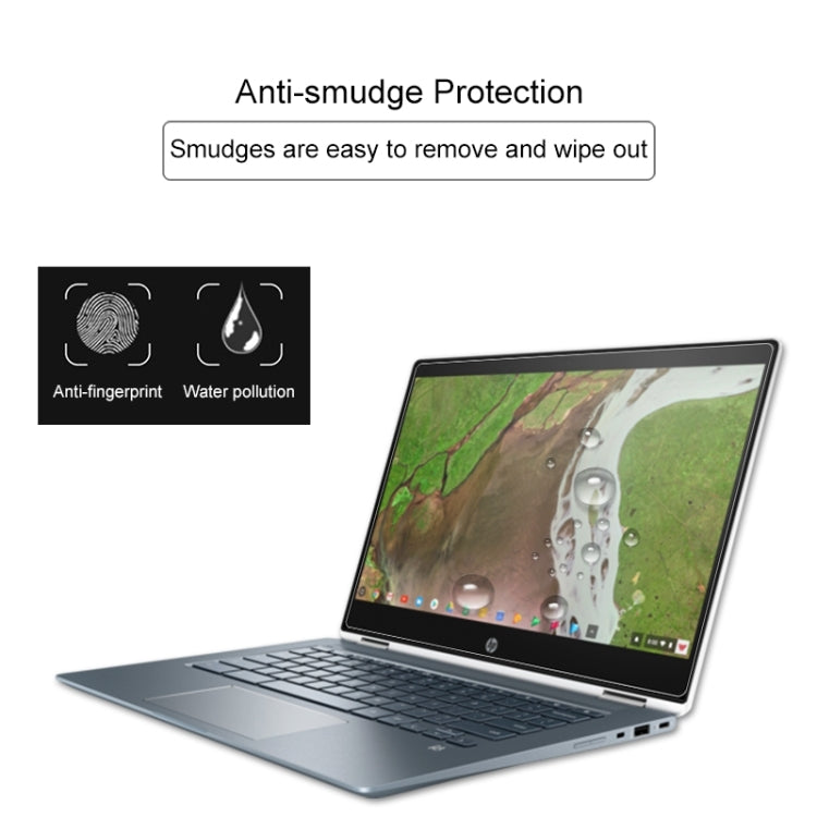 Película protectora de vidrio templado HD para pantalla de computadora portátil para HP Chromebook x360 - 14-da0021nr 14 pulgadas, For HP Chromebook x360 - 14-da0021nr 14 inch