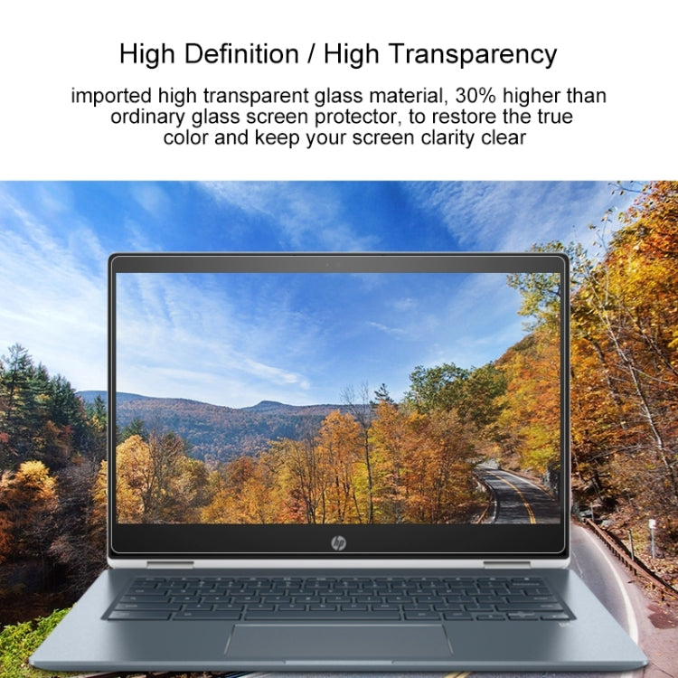 Película protectora de vidrio templado HD para pantalla de computadora portátil para HP Chromebook x360 - 14-da0021nr 14 pulgadas, For HP Chromebook x360 - 14-da0021nr 14 inch