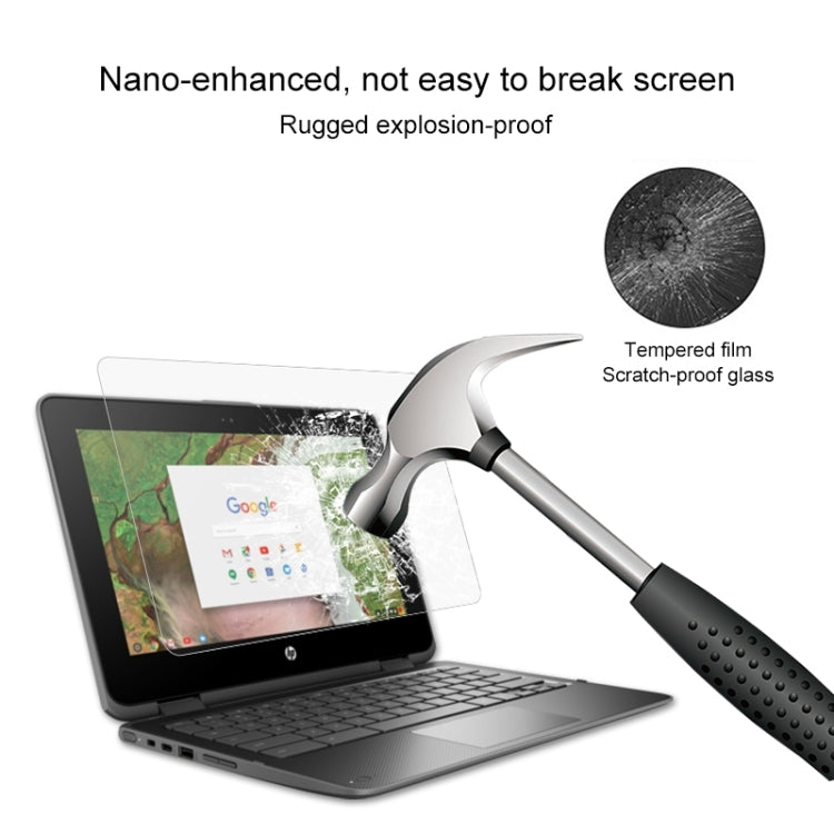 Película protectora de vidrio templado HD para pantalla de portátil, para HP Chromebook x360 11 G1 EE de 11,6 pulgadas, For HP Chromebook x360 11 G1 EE 11.6 inch