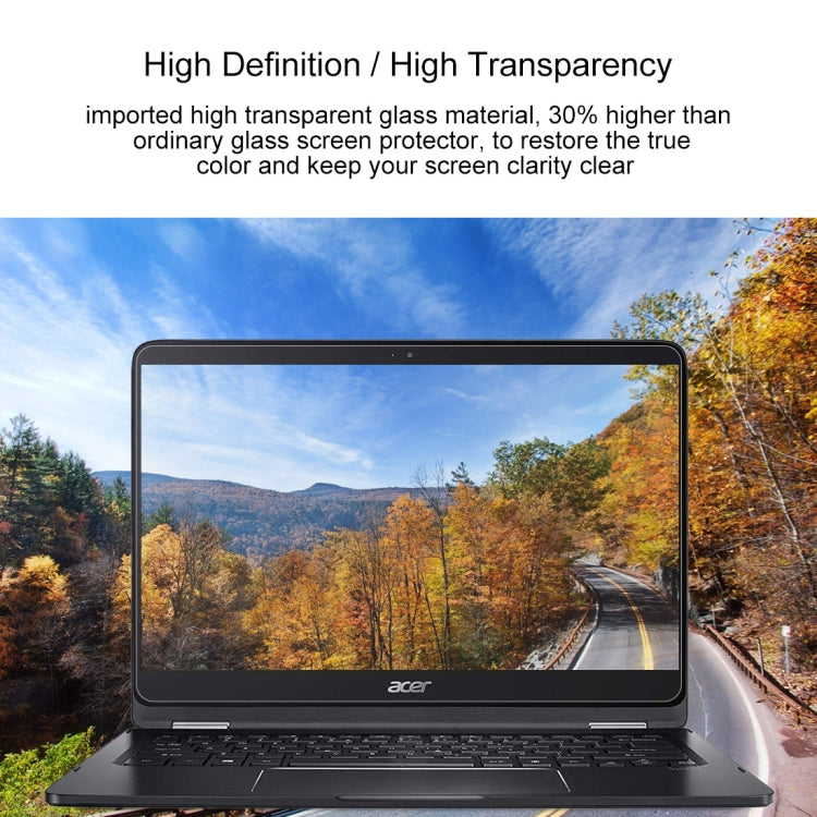 Película protectora de vidrio templado HD para pantalla de computadora portátil para computadora portátil Acer Spin 7 - SP714-51-M5CD de 14 pulgadas, For Acer Spin 7 Laptop - SP714-51-M5CD 14 inch