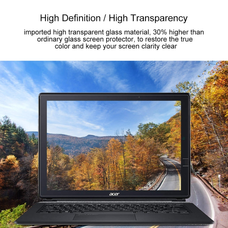 Película protectora de vidrio templado HD para pantalla de computadora portátil para Acer Switch 7 Laptop Black Edition - SW713-51GNP-879G 13.3 pulgadas, For Acer Switch 7 Laptop Black Edition - SW713-51GNP-879G 13.3 inch
