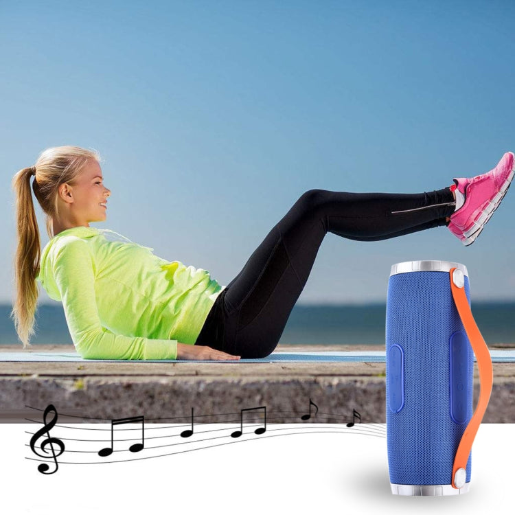 T&G TG109 Altavoz estéreo inalámbrico portátil Bluetooth V4.2 con asa, micrófono incorporado, compatible con llamadas manos libres, tarjeta TF, entrada auxiliar y FM, TG109