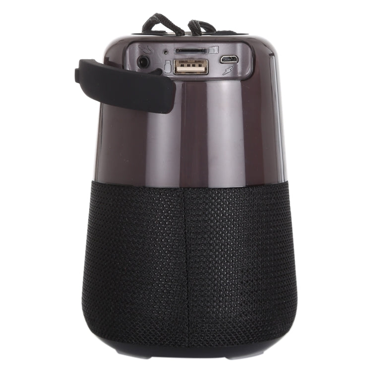 T&G TG168 Altavoz estéreo inalámbrico portátil Bluetooth V5.0 con asa, micrófono incorporado, soporte de luz LED intermitente, tarjeta TF, disco U, entrada auxiliar y FM, TG168